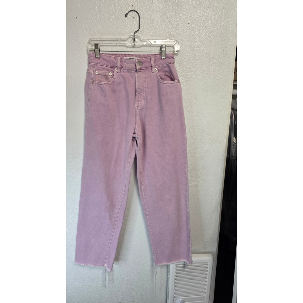Pull&Bear Straight Leg Jeans Womens Size 2 Purple Excellent